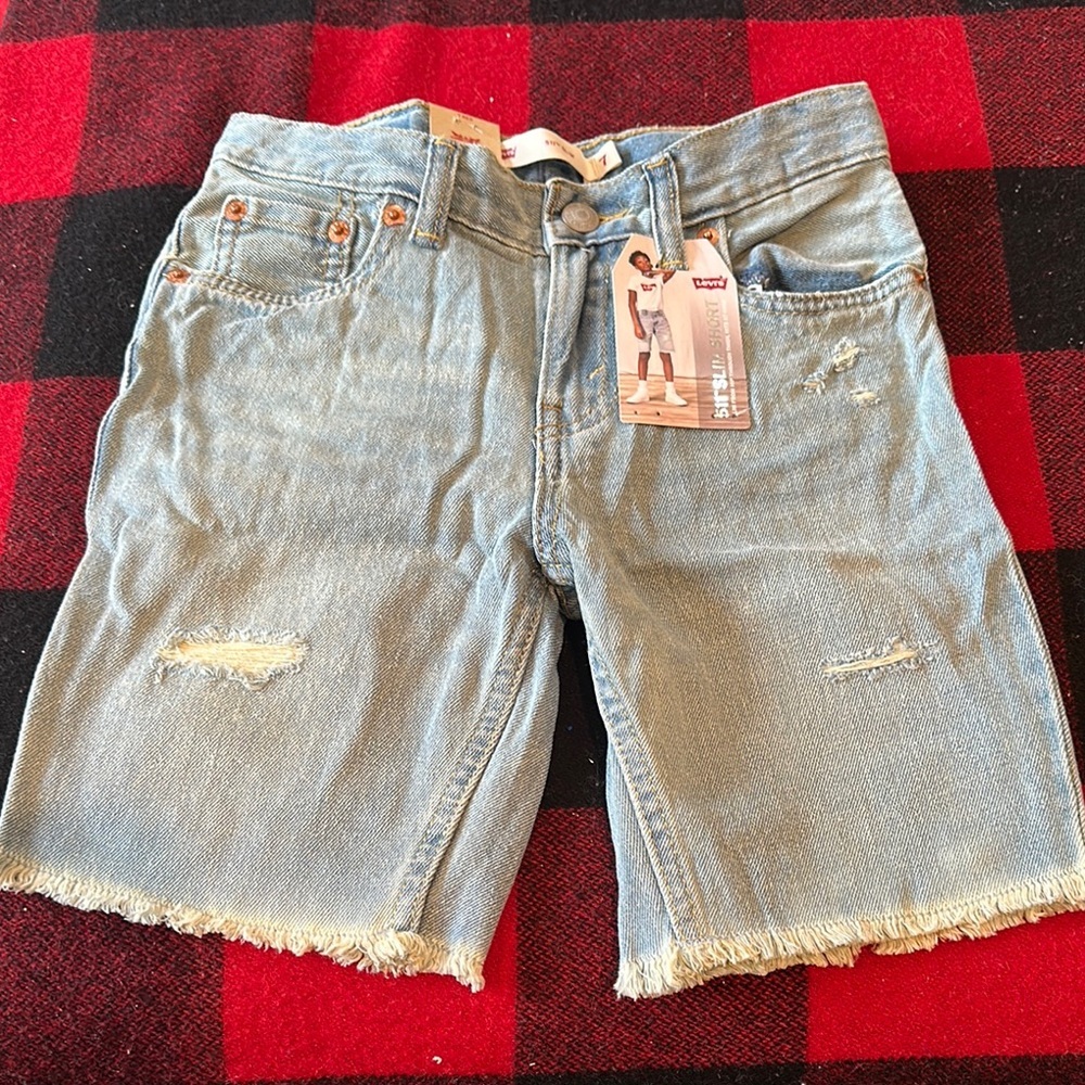 Levi's Blue Light Wash Denim Shorts